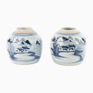 Pots, Chine, 19ème Siècle, Set de 2