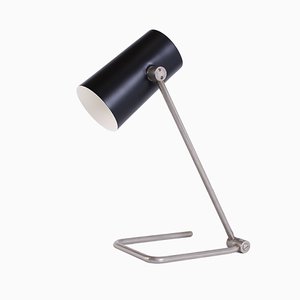 Adjustable Black Tube Metal Table Lamp by Hala Dbgma, 1950s