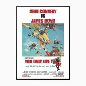 Framed You Only Live Twice Poster Canvas Print