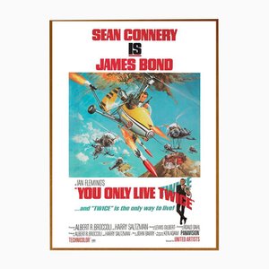 Framed You Only Live Twice Poster Canvas Print