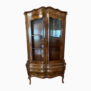 Vitrine Louis XV en Noyer, 1890s