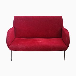Vintage Italian Red Sofa, 1950s