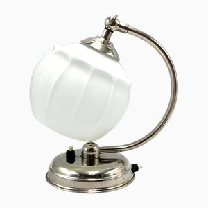 Polnische Art Deco Nachttischlampe, 1950er