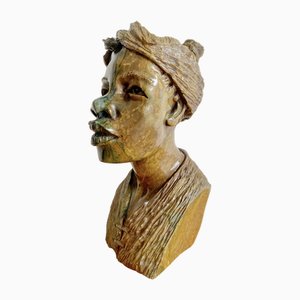 African Shona Sculpture of Woman, 1990s