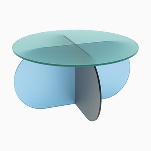 Table Nor Circle 80 en Verre Satiné par Sebastian Scherer