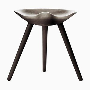 Brown Oak Stool by Lassen