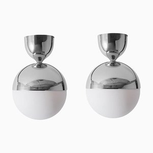 Nickel Deckenlampe von Magic Circus Editions, 2er Set