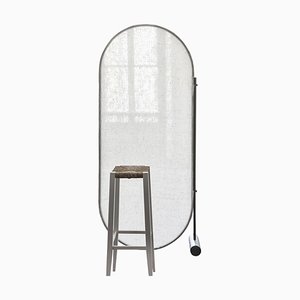 Separè Room Divider with Semi-Transparent and Natural Fabric by Mingardo