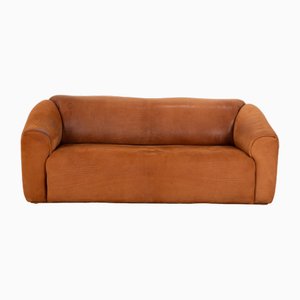 Ds 47 Leather Two-Seater Brown Sofa from de Sede