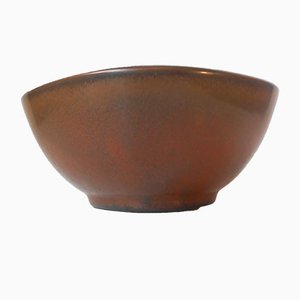 Solfatara Stoneware Bowl Model 5177 by Valdemar Petersen for Bing & Grøndah, 1950s