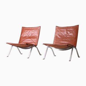 Pk22 Lounge Chairs by Poul Kjærholm for E. Kold Christensen, 1956, Set of 2
