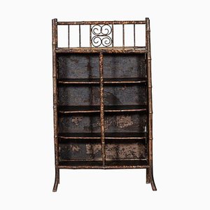 Antique English Bamboo Bookcase, 1880
