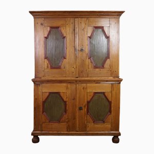 Buffet Antique avec Portes Peintes