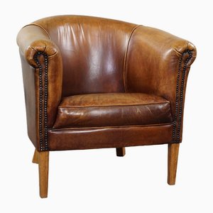 Club chair vintage in pelle