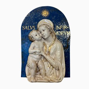 Madonna col Bambino, metà XIX secolo, terracotta