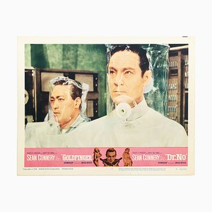 Vintage Dr. No Lobby Card in White Frame, 1960s