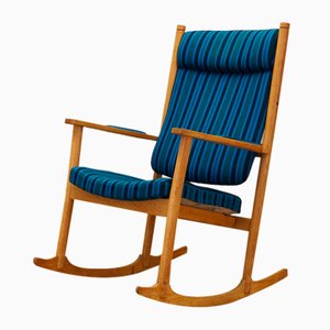 Rocking Chair en Chêne par Kurt Østervig pour Slagelse Møbelværk, Danemark, 1970s