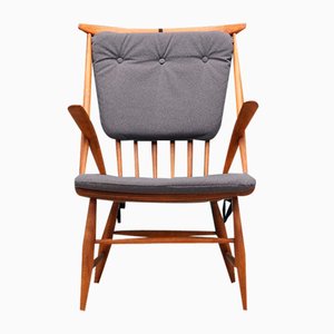 Danish Beech Chair by Illum Wikkelsø for Niels Eilersen, 1960s