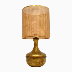 Large Vintage Brass Table Lamp, 1960