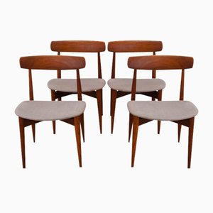 Sedie in teak di HW Klein, Danimarca, anni '60, set di 4