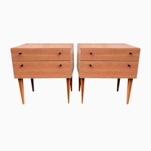 Mid-Century Nachttische, 2 . Set