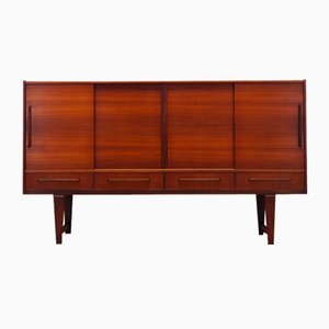 Dänisches Teak Highboard von PMJ Viby J, 1960er