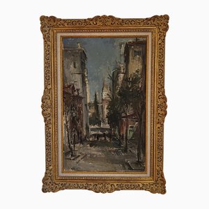 Bruno Martini, Ruelle de Venise, Öl auf Leinwand, Gerahmt