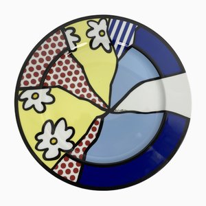 Decorative Plate by Roy Lichtenstein for Rosenthal, Germany, 1990s