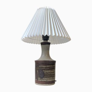 Lampe de Bureau Moderne en Grès Vernis de Axella Stoneware, Danemark, 1970s
