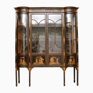 Lacquered Chinoiserie Display Cabinet, 1900s