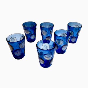 Italian Modern Glasses in Murano Glass by Mariana Iskra, Set of 6