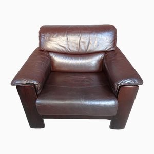 Vintage Dutch Leather Armchair from Leolux