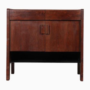 Wood and Opaline Sideboard, 1970s