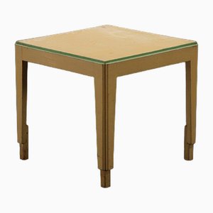 Table D'appoint Ronde Art Déco, Plateau à Thé En Bois Massif, Style Années 20