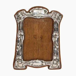 Art Nouveau Sterling Silver Photo Frame, 1905