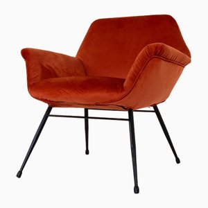 Vintage Armchair in Red, 1950s