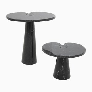 Black Marble Eros Coffee Tables by Angelo Mangiarotti for Skipper, 1980s, Set of 2, Set of 2