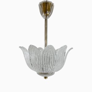 Vintage Scandinavian Modern Crystal Ceiling Light by Carl Fagerlund for Orrefors, 1950s