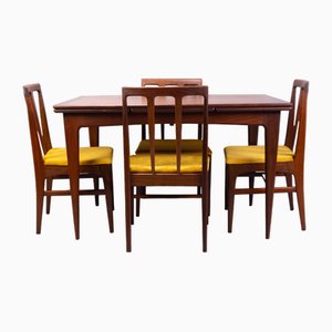 Mid-Century Volnay Dining Table and Chairs by John Herbert for Younger LTD, 1960s, Set of 5