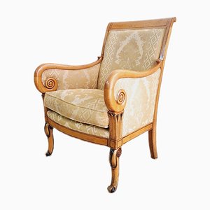20th Century Empire French Bergere Armchair