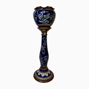 Jardinière Antique sur Pied de Royal Doulton, 1900