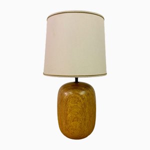 Mid-Century Lampe aus gedrechseltem Holz, 1960er