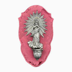 Pila que representa a la Virgen en plata esterlina 925