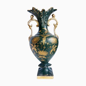 Antique Green Ceramic Vase, 1861