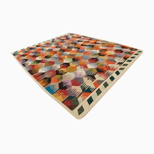 Alfombra Kilim turca grande de lana