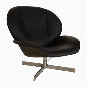 Butaca de cuero en negro de Ligne Roset