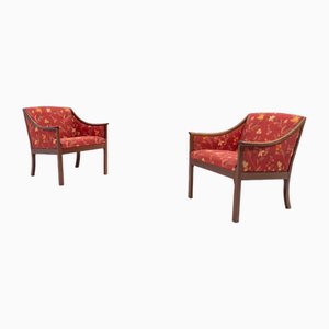 Juego de butacas de Ole Wanscher para P. Jeppensen, Dinamarca, años 60