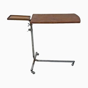 Italienischer Mid-Century Modern Industrieller Arbeitstisch aus Holz & Metall, 1960er