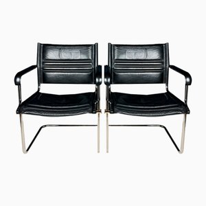 Mid-Century Bauhaus Stil Bürostühle von Mart Stam für Stol Kamnik, 1980er, 2er Set