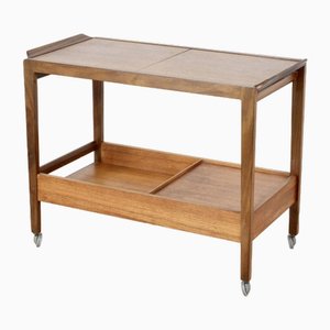 Ausziehbarer Mid-Century Servierwagen aus Teak, 1960er